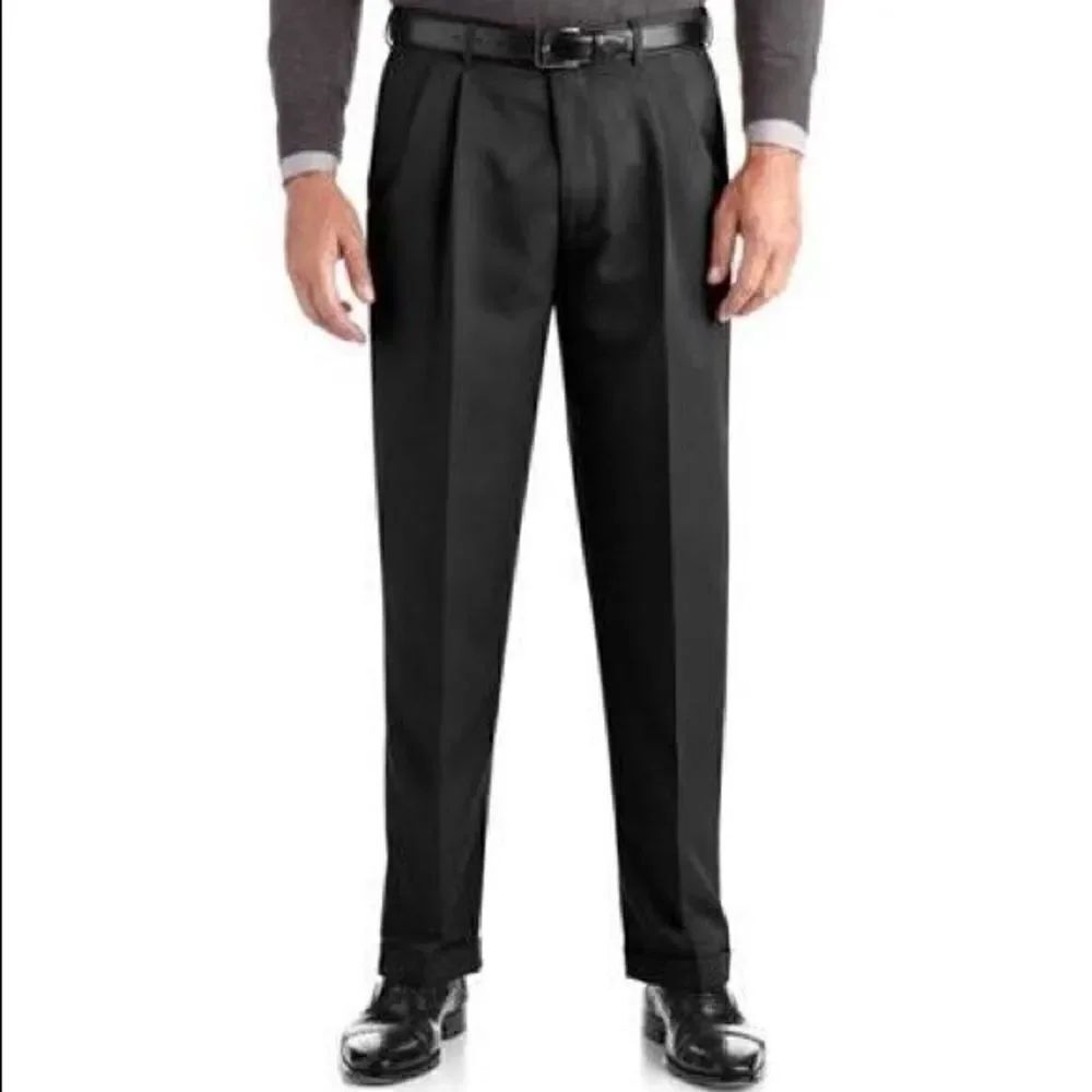 George Men's Dress Pants Black